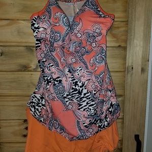 Tankini with matching bottoms